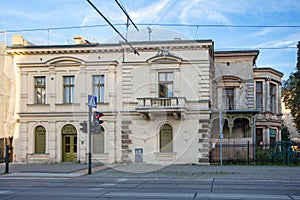 Ancient building in  ÅÃ³dÅº, Poland